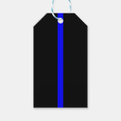 Thin Blue Line Remembrance op een Cadeaulabel (Voorkant)