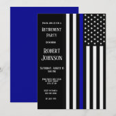 Thin Blue Line Retirement Kaart (Voorkant / Achterkant)