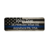 Thin Blue Line Return Labels (Voorkant)
