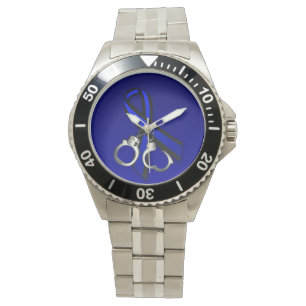 Thin Blue Line Ribbon Handboffs Horloge