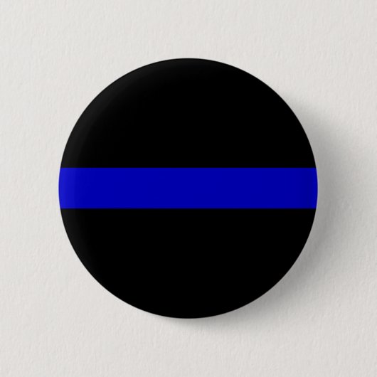 Thin Blue Line Ronde Button 5,7 Cm (Voorkant)