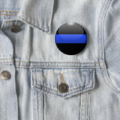 Thin Blue Line Ronde Button 5,7 Cm (In situ)