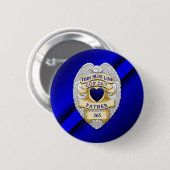 Thin Blue Line Ronde Button 5,7 Cm (Voorkant /achterkant)