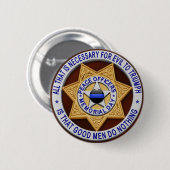 Thin Blue Line Ronde Button 5,7 Cm (Voorkant /achterkant)