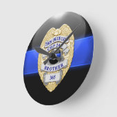 Thin Blue Line Ronde Klok (Hoek)