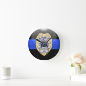 Thin Blue Line Ronde Klok (Huis)