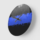 Thin Blue Line Ronde Klok (Hoek)