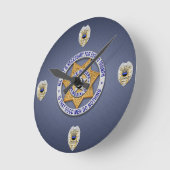 Thin Blue Line Ronde Klok (Hoek)