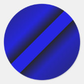 Thin Blue Line Ronde Sticker (Voorkant)