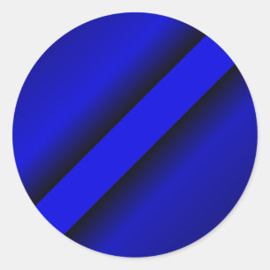 Thin Blue Line Ronde Sticker