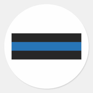 Thin Blue Line Ronde Sticker