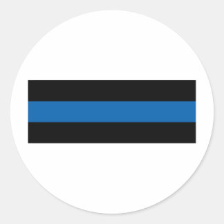 Thin Blue Line Ronde Sticker