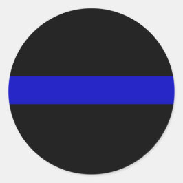 Thin Blue Line Ronde Sticker