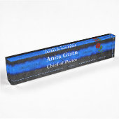 Thin Blue Line - Roos Desk Name plate Naambordje
