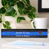 Thin Blue Line - Roos Desk Name plate Naambordje