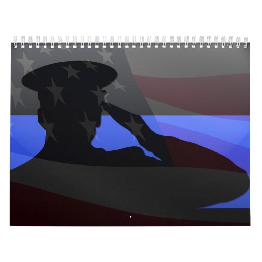 Thin Blue Line Salute Calendar Kalender (Hoes)
