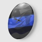 Thin Blue Line Salute Vlag Grote Klok (Hoek)