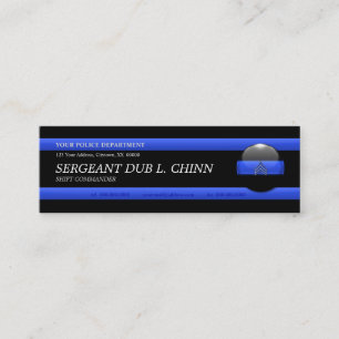 Thin Blue Line Sergeant Custom Visitekaartje