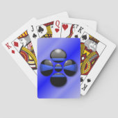 Thin Blue Line Shamrock Button Pokerkaarten (Achterkant)