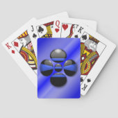 Thin Blue Line Shamrock Button Speelkaarten (Achterkant)