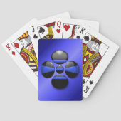 Thin Blue Line Shamrock Button Speelkaarten (Achterkant)