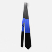 Thin Blue Line Shamrock Buttonnen Stropdas (Achterkant)
