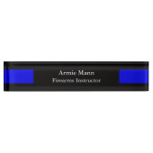 Thin Blue Line - Sharp Design Name Bord Naambordje (Voorkant)