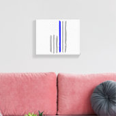  Thin Blue Line Shirt Politie Ondersteuning USA FL Canvas Afdruk (Insitu (Woonkamer))