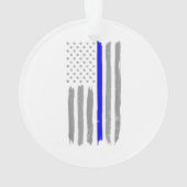  Thin Blue Line Shirt Politie Ondersteuning USA FL Ornament (achterkant)