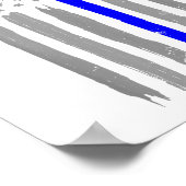  Thin Blue Line Shirt Politie Ondersteuning USA FL Poster (Hoek)