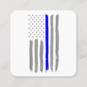  Thin Blue Line Shirt Politie Ondersteuning USA FL Vierkante Visitekaartje