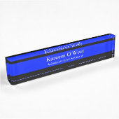 Thin Blue Line - Simple Design Name Bord Naambordje