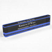 Thin Blue Line - Simple Design Name Bord Naambordje