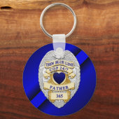 Thin Blue Line Sleutelhanger (Voorkant)