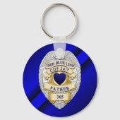 Thin Blue Line Sleutelhanger (Achterkant)