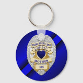 Thin Blue Line Sleutelhanger (Voorkant)