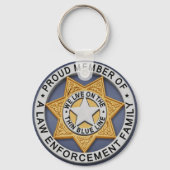Thin Blue Line Sleutelhanger (Voorkant)