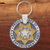 Thin Blue Line Sleutelhanger (Voorkant)