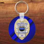 Thin Blue Line Sleutelhanger (Voorkant)