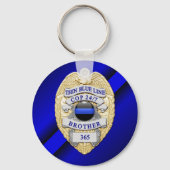 Thin Blue Line Sleutelhanger (Achterkant)