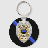 Thin Blue Line Sleutelhanger (Voorkant)