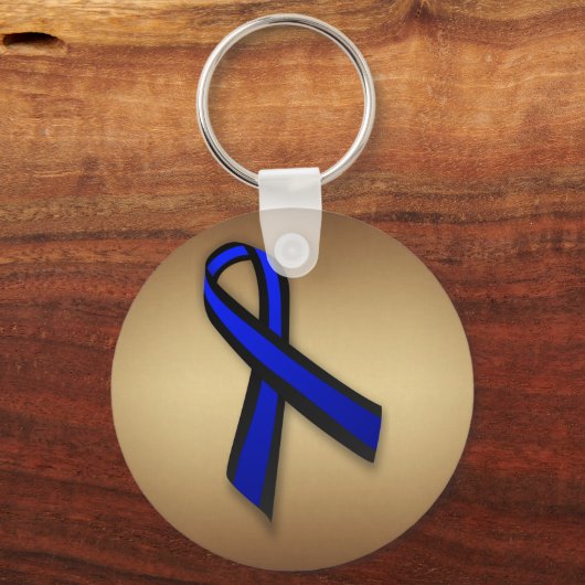 Thin Blue Line Sleutelhanger (Achterkant)