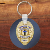 Thin Blue Line Sleutelhanger (Achterkant)