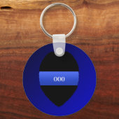 Thin Blue Line Sleutelhanger (Achterkant)