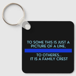 Thin Blue Line Sleutelhanger