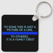 Thin Blue Line Sleutelhanger (Achterkant)