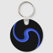 Thin Blue Line Sleutelhanger (Achterkant)