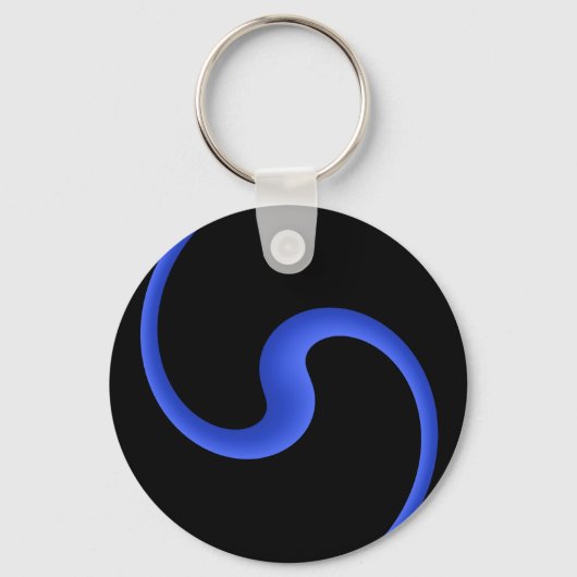 Thin Blue Line Sleutelhanger (Achterkant)