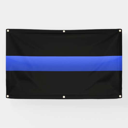 Thin Blue Line Spandoek (Horizontaal)