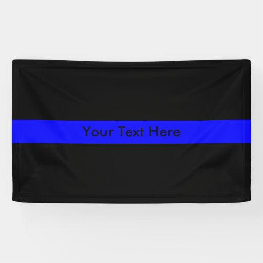 Thin Blue Line Spandoek (Horizontaal)
